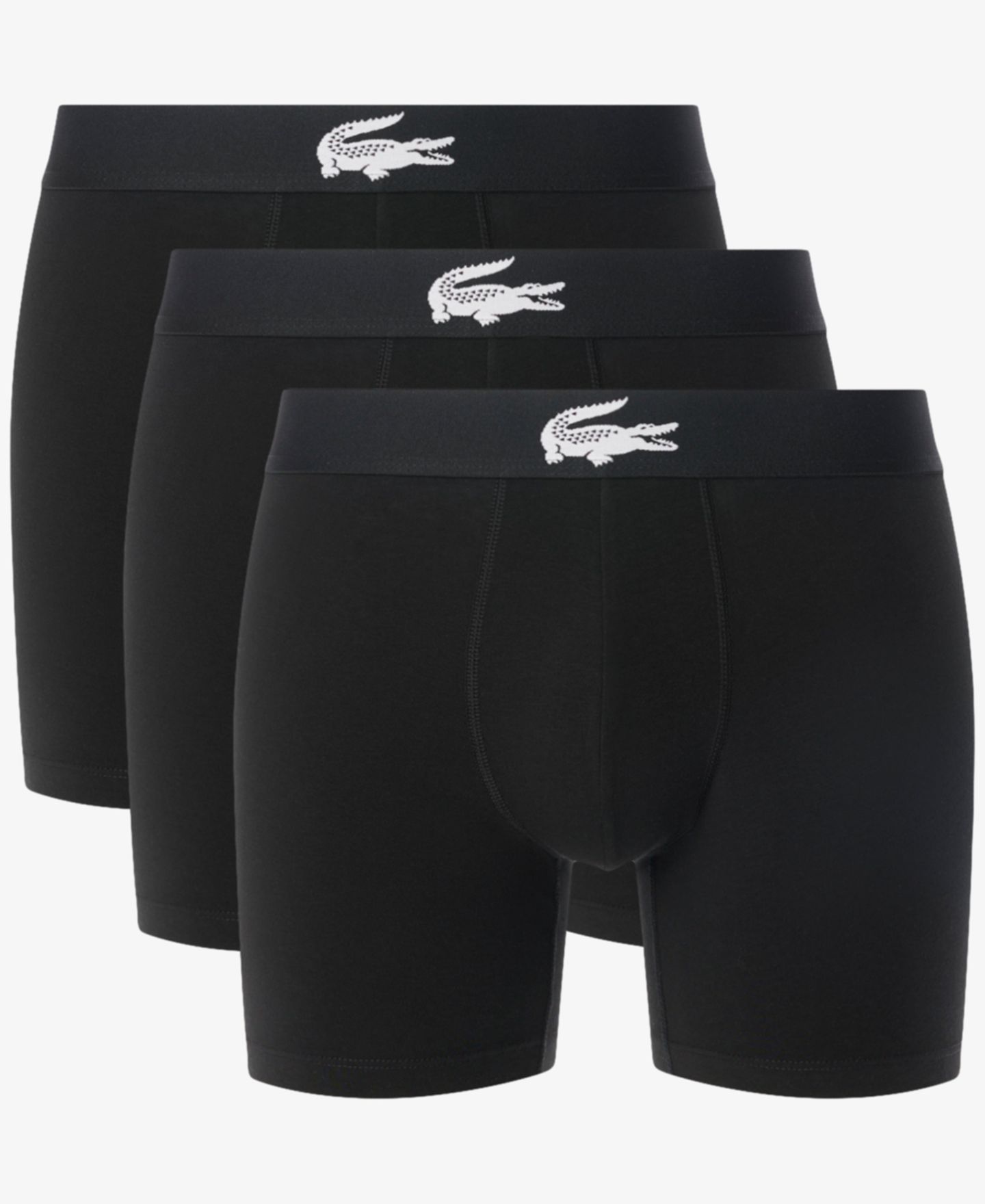 Трусы-боксеры Regular-Fit для мужчин, 3 шт. — Lacoste, цвет: Чёрный — фото 1