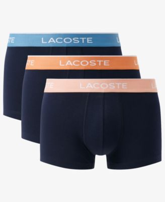 Men's 3-Pack Cotton Stretch Color Waistband Trunks