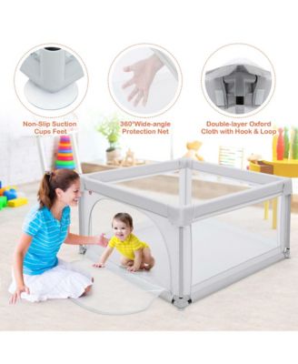 Baby Playpen Large Safety Play Center Yard w/ 50 Ocean Balls