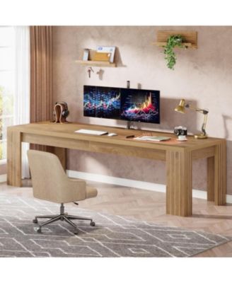 78.7-Inch Extra Long Computer Desk, Two Person Desk, Double Gaming Desk for 2 People, Workstaion