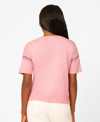 Women's Lace-Sleeve Sweater