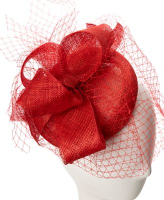 Sinamay Bow Net Fascinator Hat