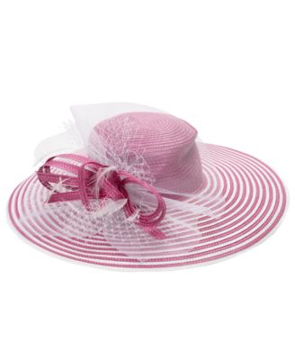 Striped Wide Brim Hat