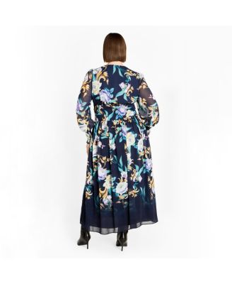 Women's Plus Size Selena Print Maxi Dress
