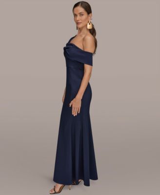 Women's One Shoulder Twisted Gown