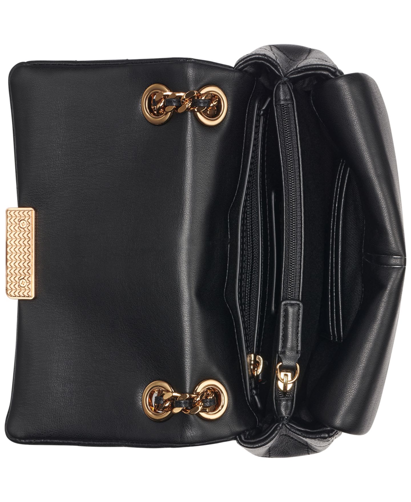 Женская сумка KARL LAGERFELD PARIS Lafayette Small Crossbody, цвет: Чёрный / Золотой — фото 6