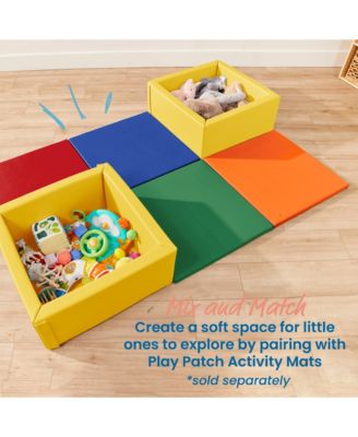 SoftZone Play Patch Toy Bins, Yellow, 2-Pack