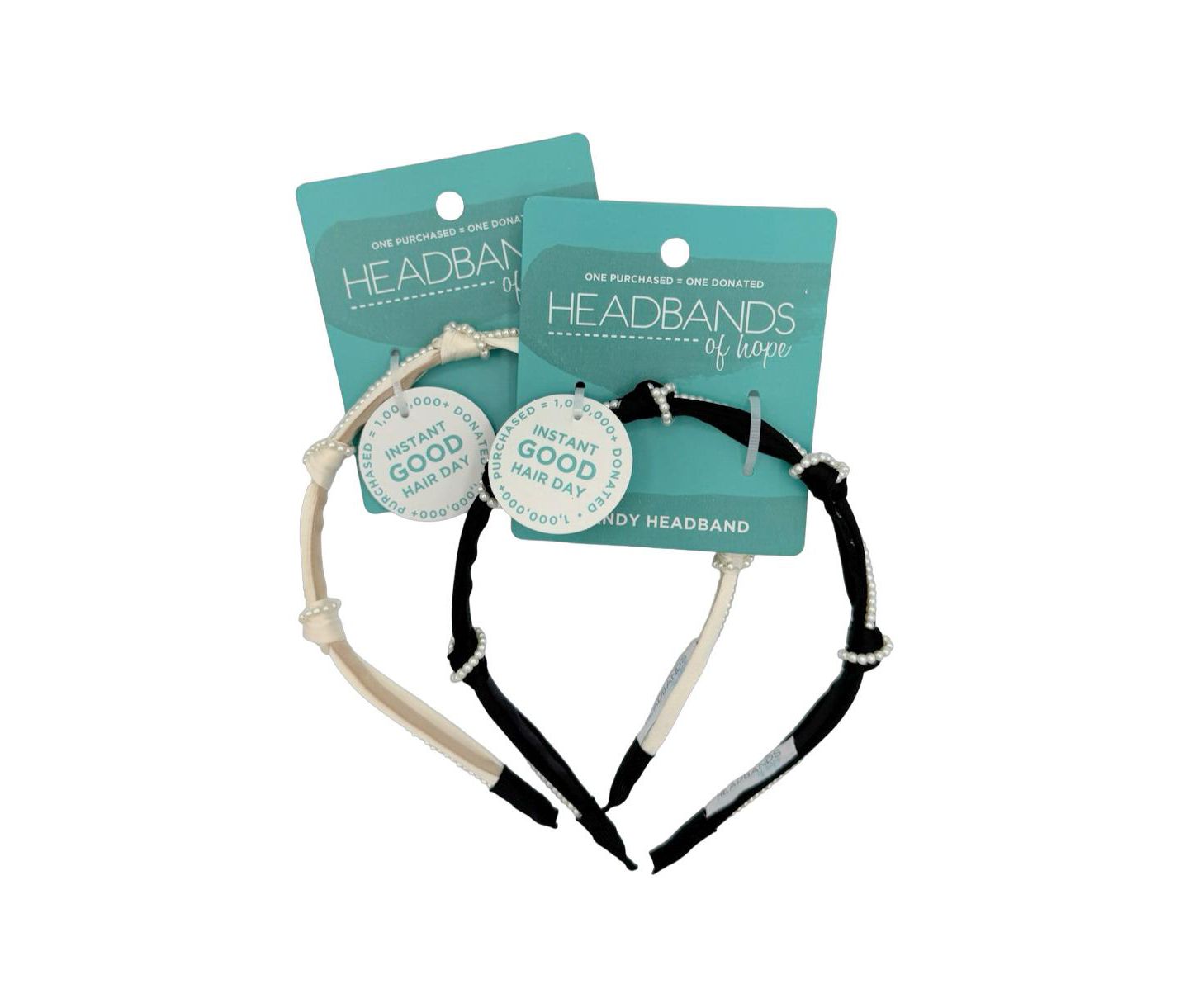 Женские аксессуары для волос Headbands of Hope Knotted Satin Headband - Ivory Pearl — фото 2