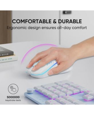 Wireless Gaming Mouse, Lightweight Honeycomb Shell, 2.4G Stable Connection, 4 DPI Adjustable - For Gamers, PC Laptop Desktop.