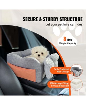 Travel Companion Dog Car Seat - Secure Center Console Booster for Small Breeds