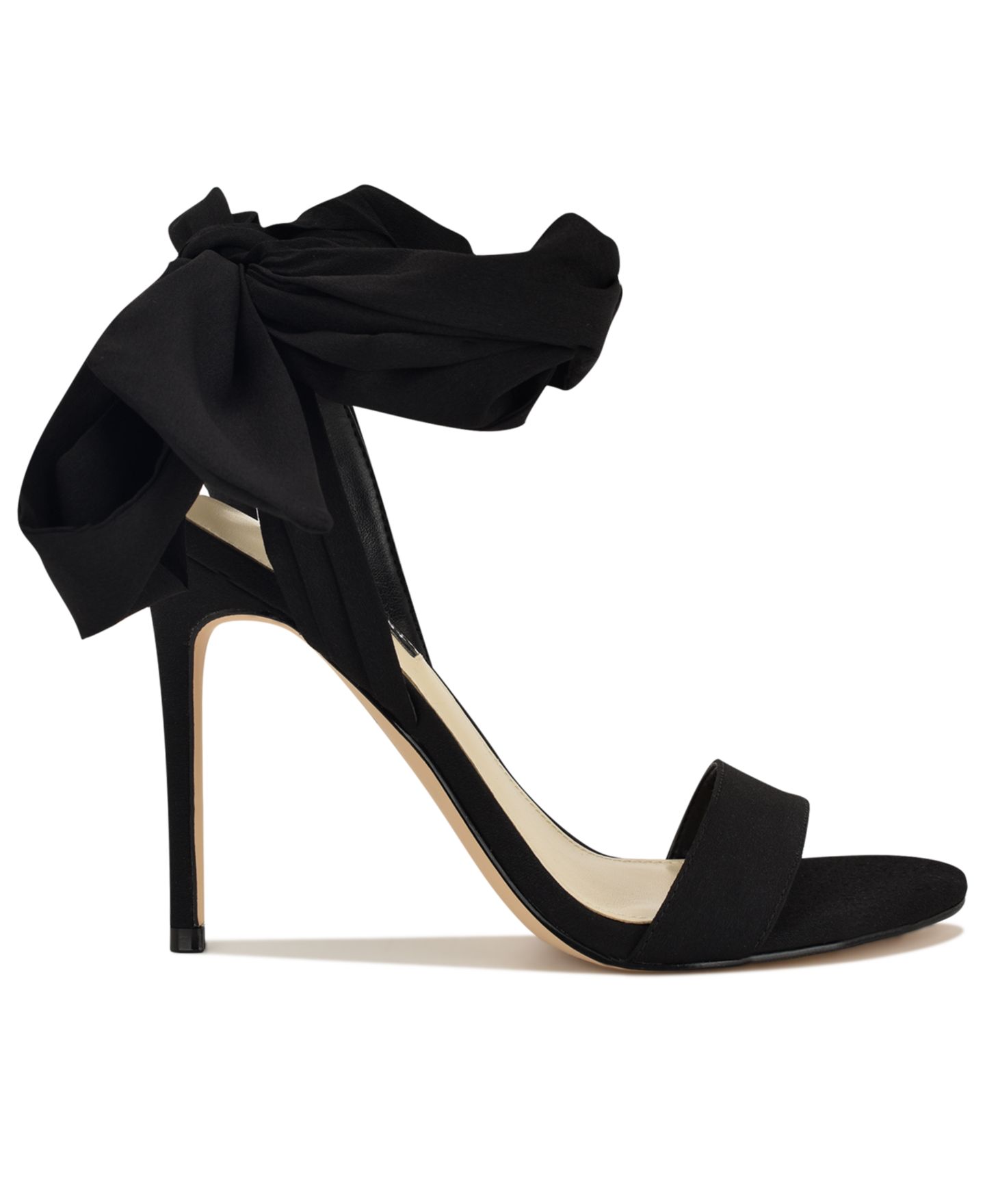 Женские сандалии Nine West Maddie Ankle Tie Wrap High Stiletto, цвет: Чёрный — фото 2