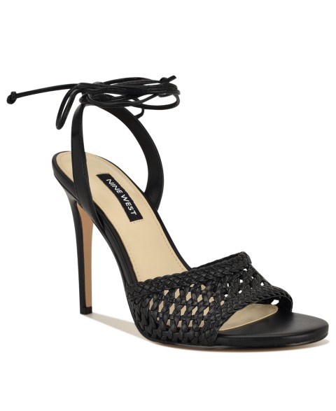 Женские Nine West Women's Merta Woven Tie-Up High Stiletto Sandals
