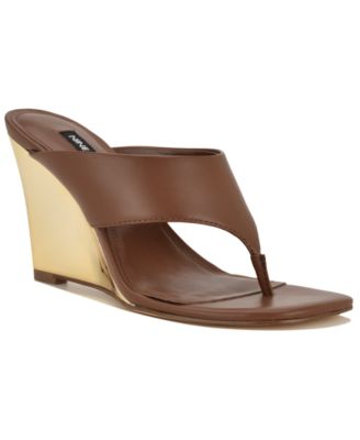 Women's Presa Square Toe Slip-On Wedge Sandals