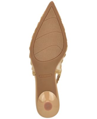 Women's Ressa Woven Slingback Kitten Heel Pumps