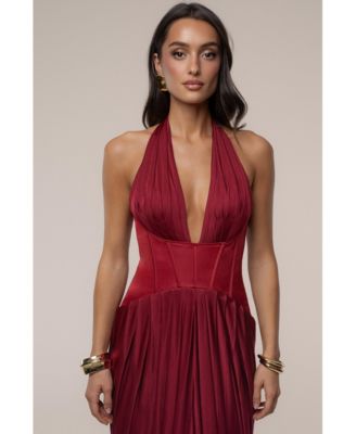 Women's Drape And Destiny Maxi Dress