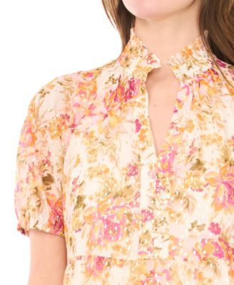 Women's Short-Sleeve Babydoll Dress