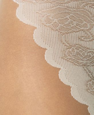 Women's  French Lace Control Top Pantyhose U5970N