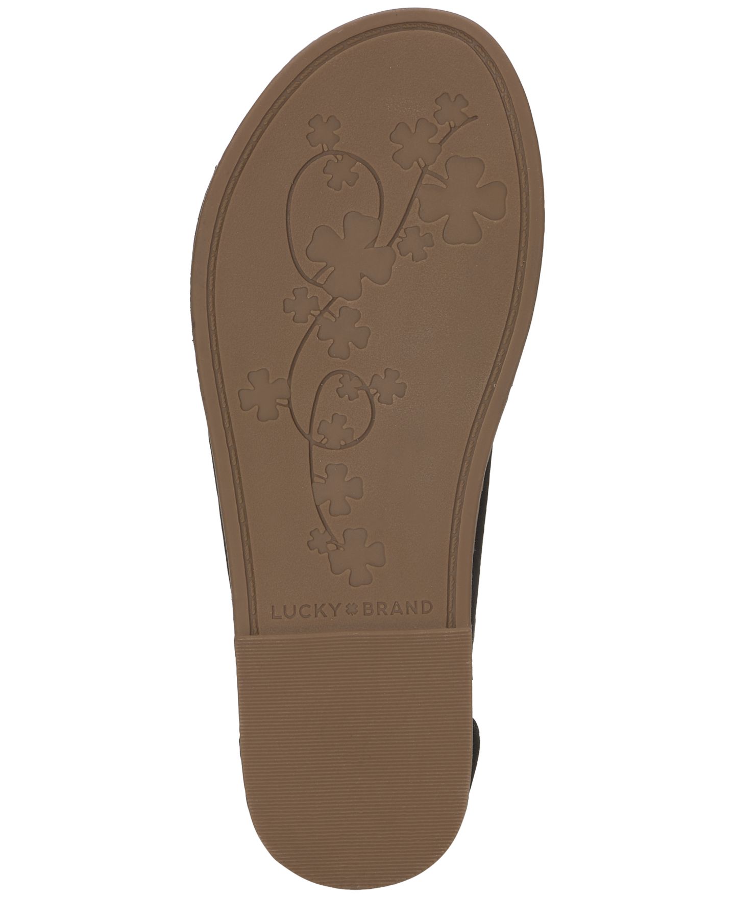 Женские сандалии Lucky Brand Sartea Laced Gladiator Flat, цвет: Чёрный нубуковый — фото 5