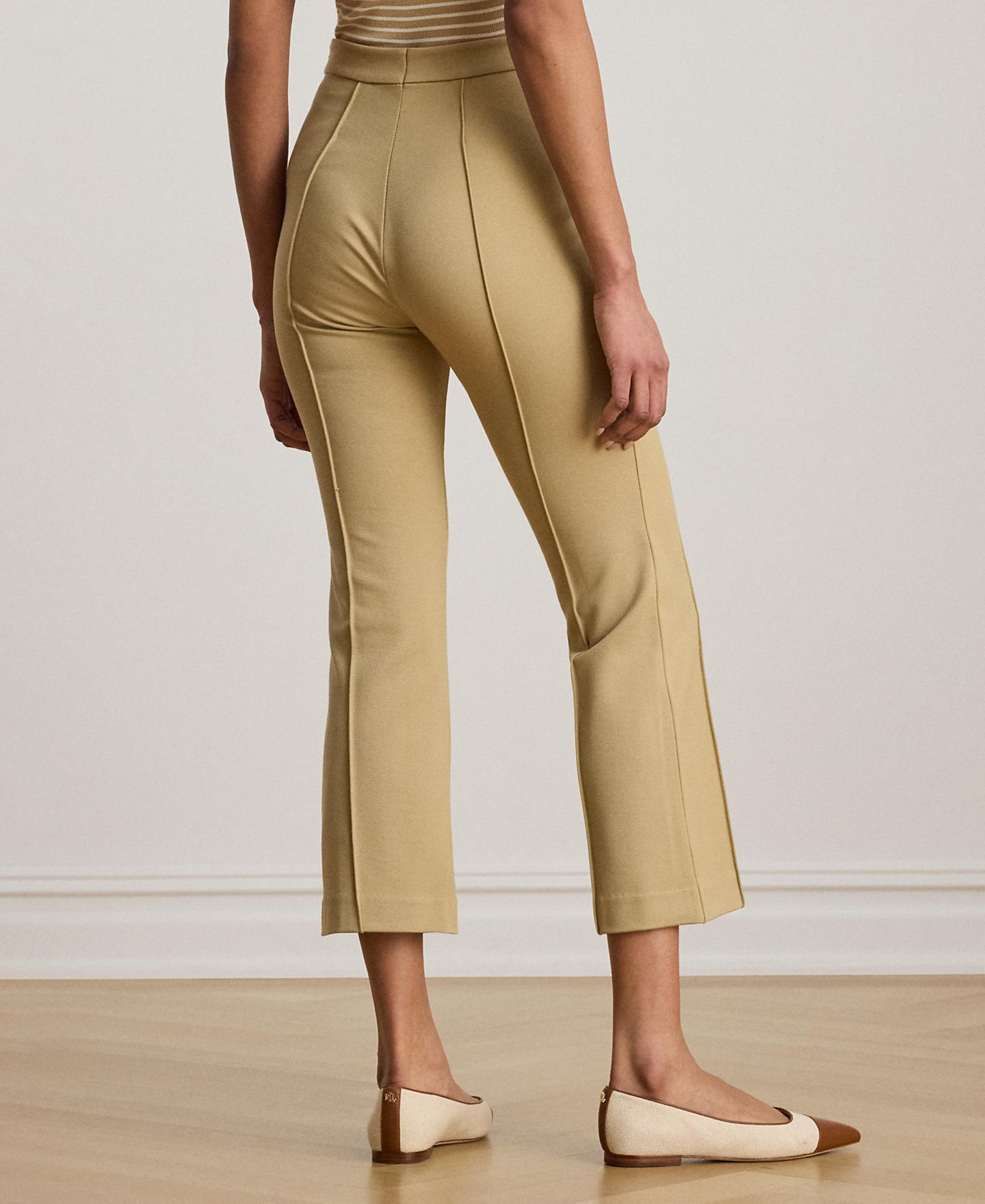 Женские брюки Lauren Ralph Lauren Twill Flare Ankle, цвет: Берёзовый рыжевато-коричневый — фото 4