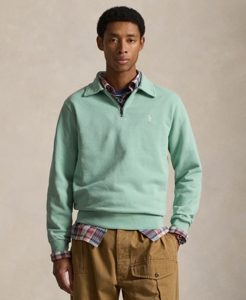 Мужские худи Polo Ralph Lauren Men's Loopback Fleece Quarter-Zip Sweatshirt