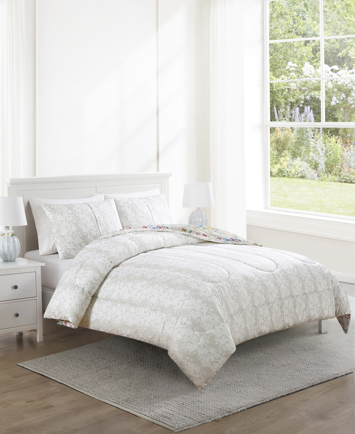 Enchante Accessories 3-pc. Reversible Printed Microfiber Comforter Sets