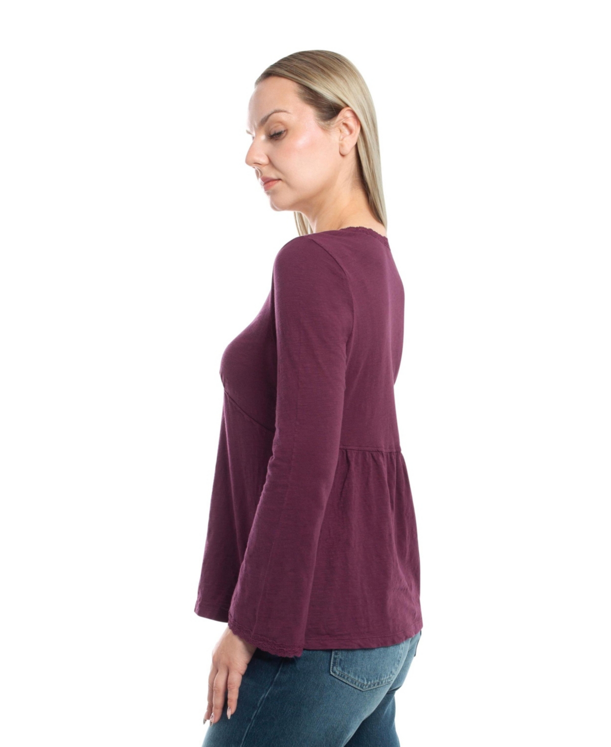 Wilt Clothing Women's V-Neck Long Sleeve Empire