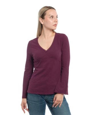 Women's V-Neck Long Sleeve Empire