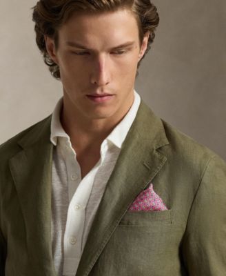 Men's Polo Soft Modern Linen Suit Jacket