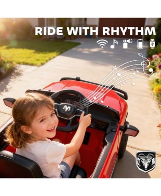 12V Licensed Dodge RAM 3500 Kids Ride on Car with Dual Motors