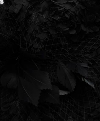 Rosette Overlay Wide Brim Hat