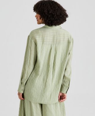 Women's Oversized Satin Shirt