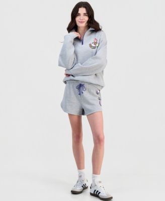 Juniors' Hello Kitty Fleece Sweatshirt & Shorts