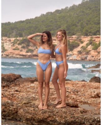 Women's Moroccan Dream Lace up Crop Bikini Top