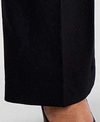 Plus Size Two-Button Waist-Inset 2 Piece Pantsuit