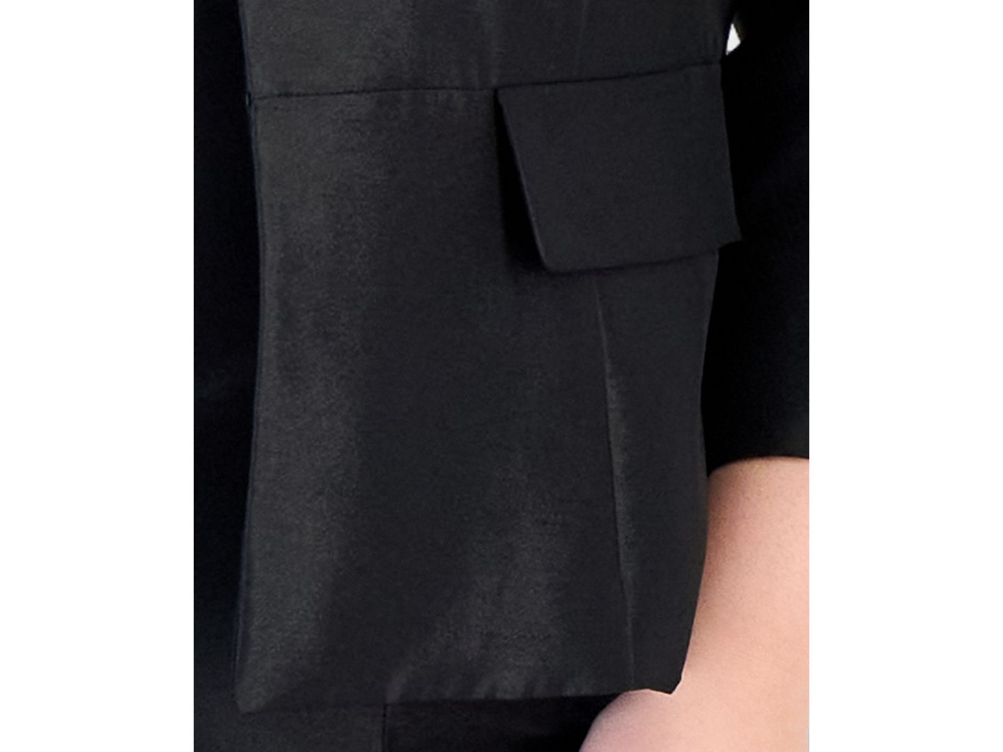 Женское платье Le Suit Plus Size Open-Front Jacket & Sleeveless Sheath, цвет: Чёрный — фото 9