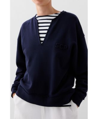 Women's V Embossed Sweater