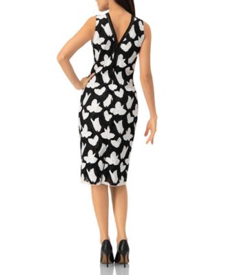 Women's Floral Embroidered Sheath Dress