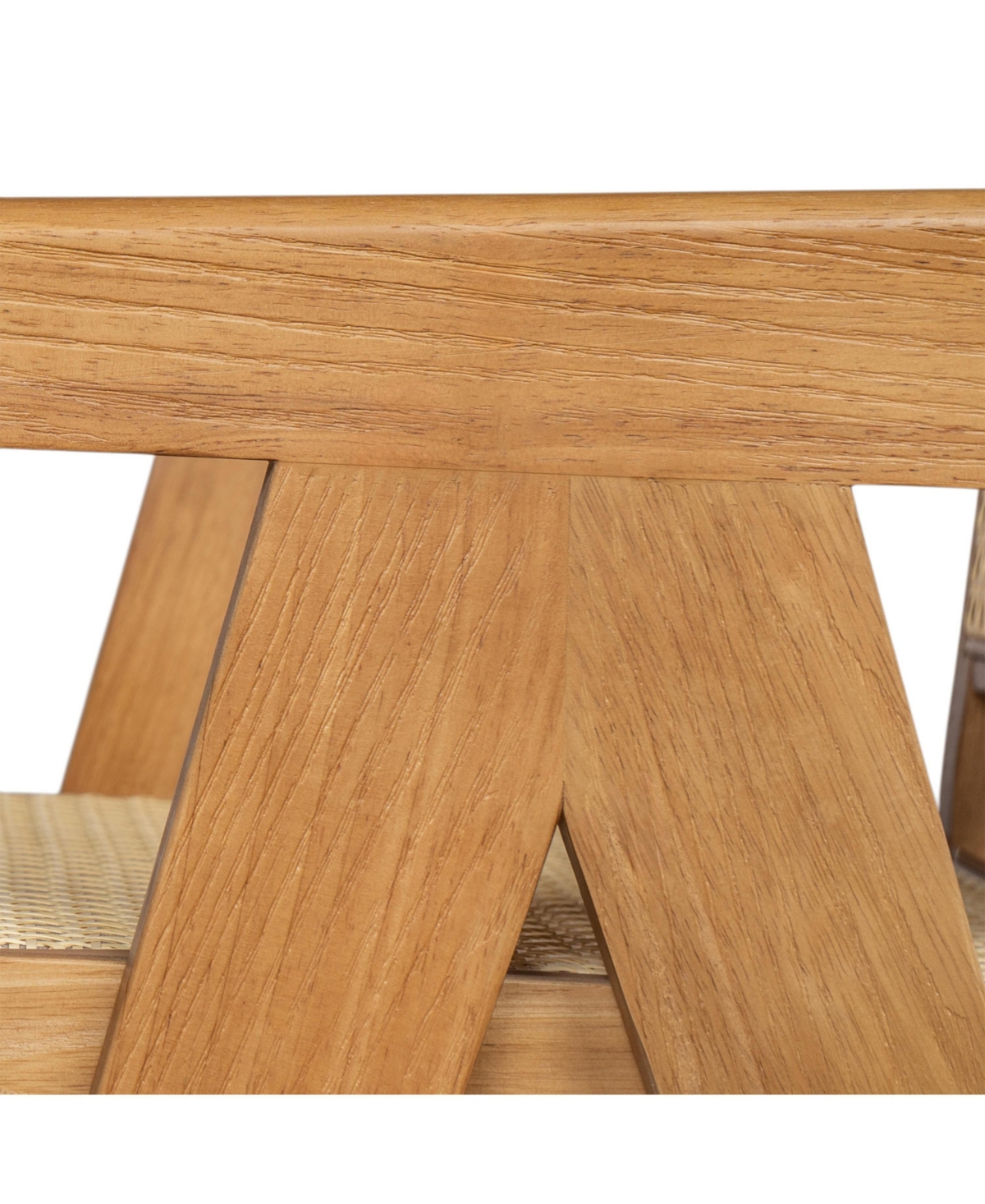 Streamdale Furniture 27" Cane Seat Bar Stool - Natural Wood