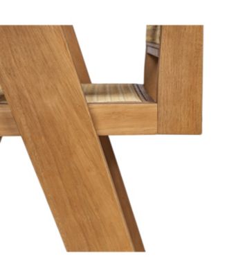 27" Cane Seat Bar Stool - Natural Wood