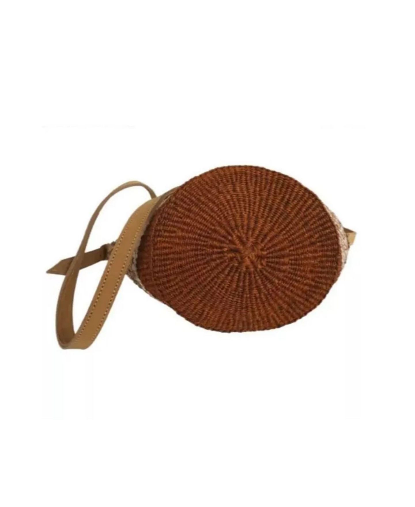 Женская сумка SAWA SAWA Life Lines Handmade Sisal Straw Crossbody, цвет: Коричневый / Белый — фото 4