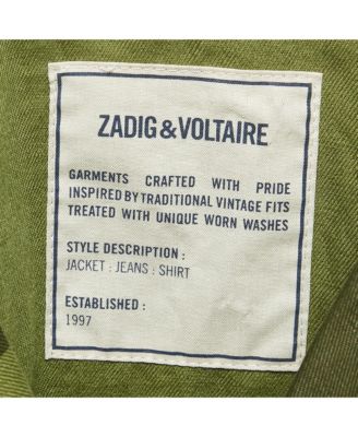 Women's Military Green Camouflage Cotton Blend Button Front Jacket