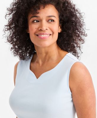 Women's Sweetheart-Neck Sleeveless Top