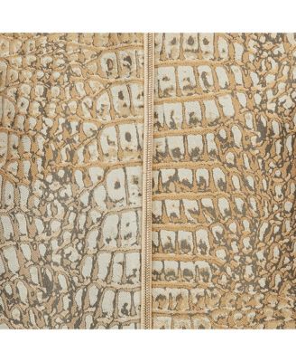 Women's Beige Jacquard And Cotton Zip-Up Jacket