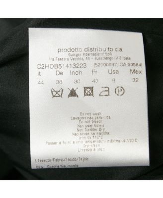 Women's Jeans Black Jacquard Button Front Jacket