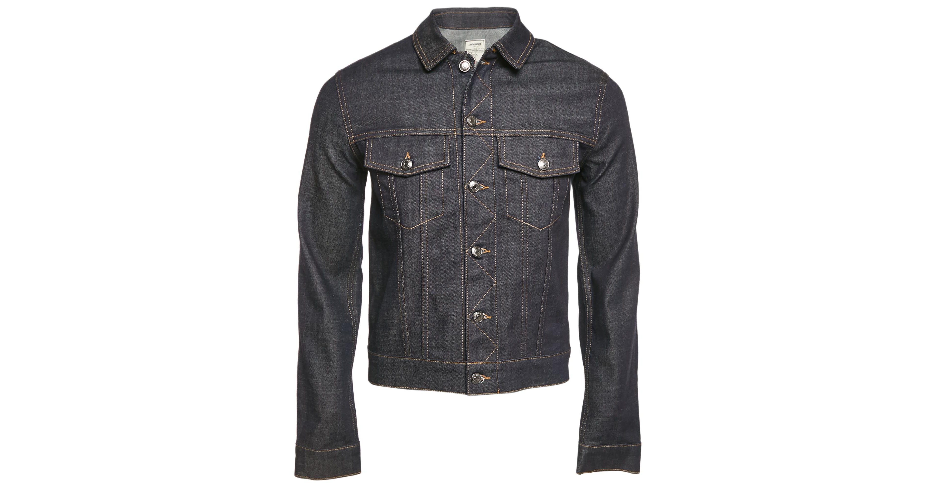Pre-Owned Zadig & Voltaire Women's Pre-Owned Zadig and Voltaire Blue Denim Button Front Base Brut Jacket