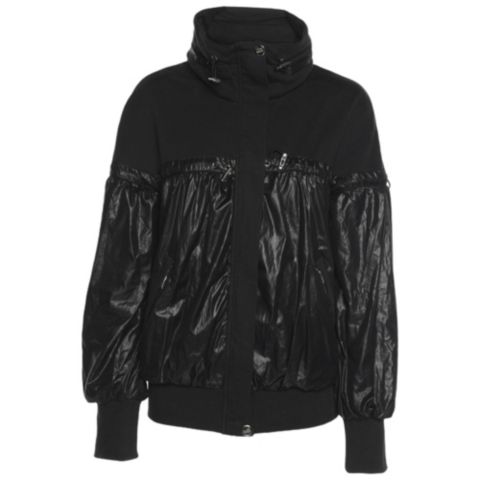 Женские худи Pre-Owned Love Moschino Women's Black Jersey Nylon Jacket