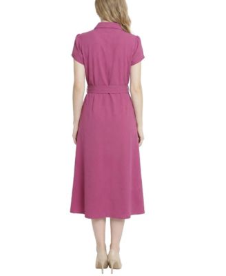 Petite Midi Petal Sleeve Dress