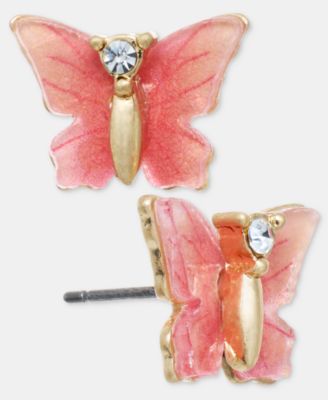 Colored Butterfly Stud Earrings