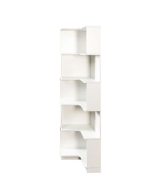 5-Tier Corner Bookshelf with LED Lights