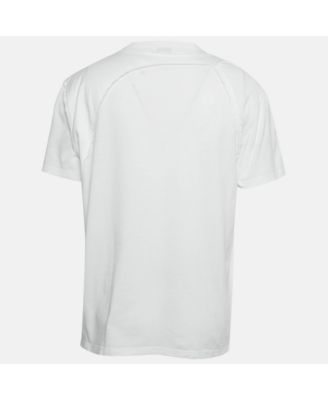 Men's White Jersey Crewneck T-Shirt